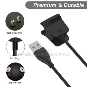Genuine Fitbit Alta HR USB Charging Cable Cord Clip