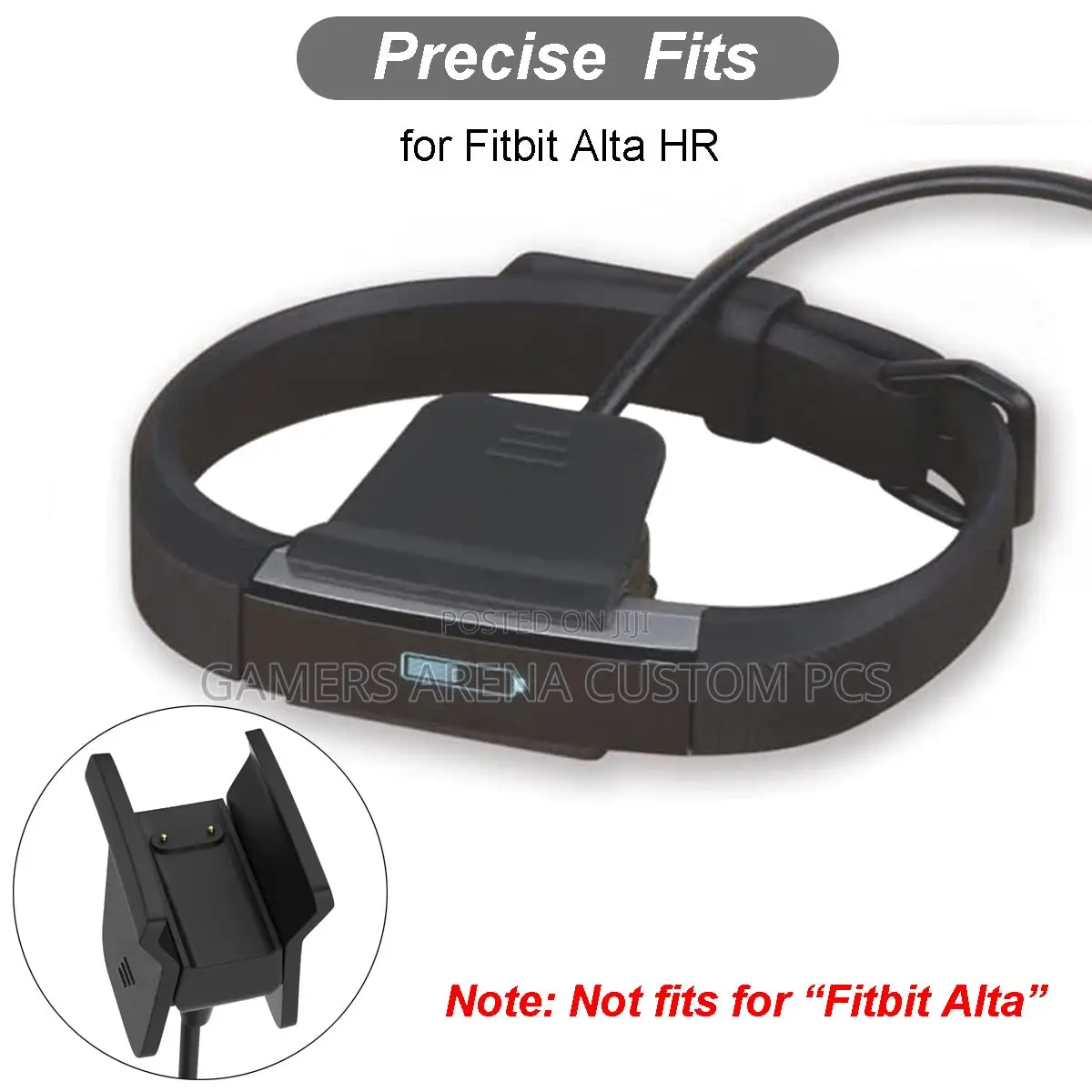 Genuine Fitbit Alta HR USB Charging Cable Cord Clip