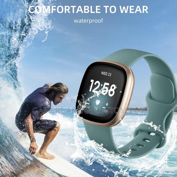 Silicone Bands Fitbit Versa 4,Sense 2 ,Soft Straps Wristband - thumbnail 7