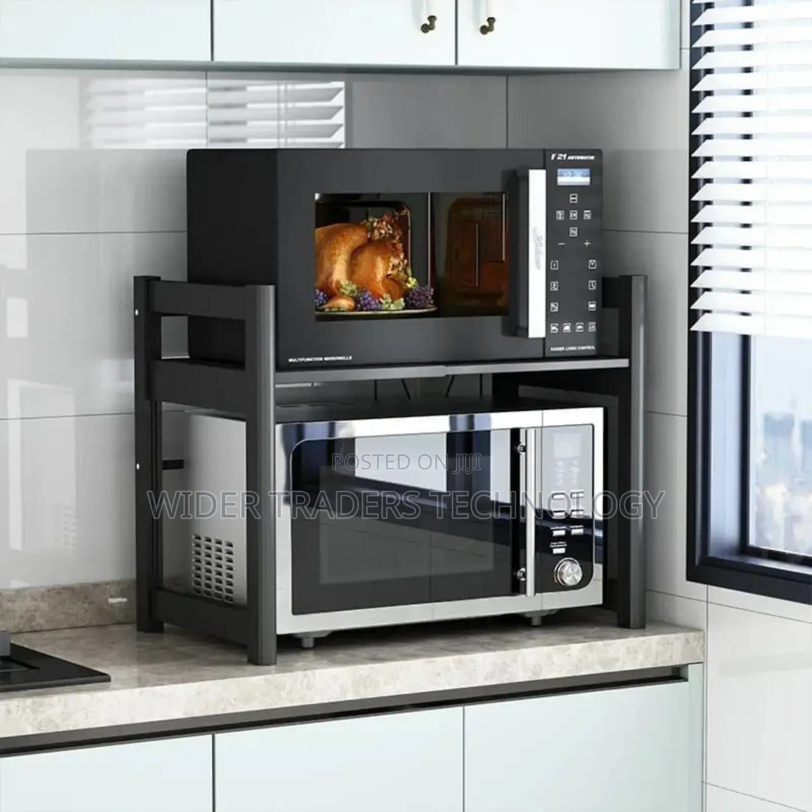 Telescopic Heavy-Duty Single Layer Microwave Stand