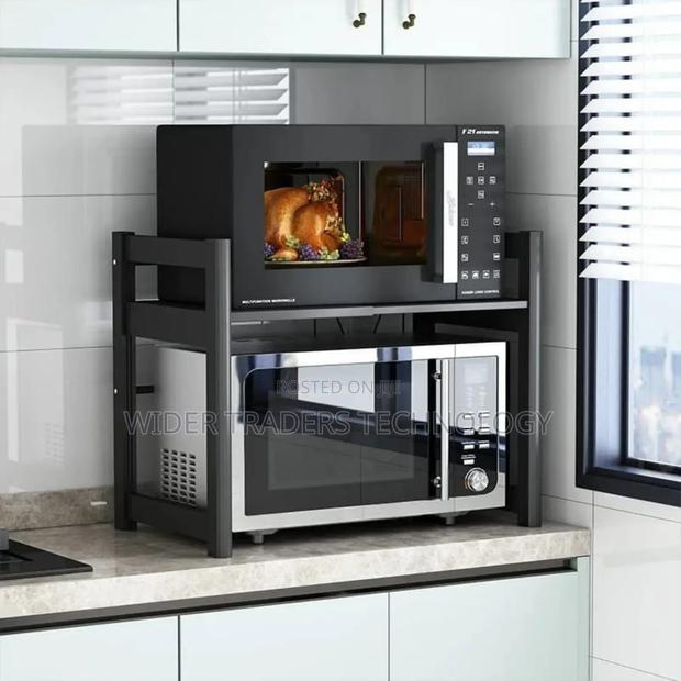 Telescopic Heavy-Duty Single Layer Microwave Stand - thumbnail 2