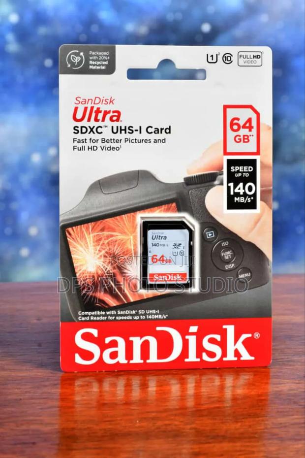 Sandisk SD 64gb-10 Ultra High Speed for Camera - main view