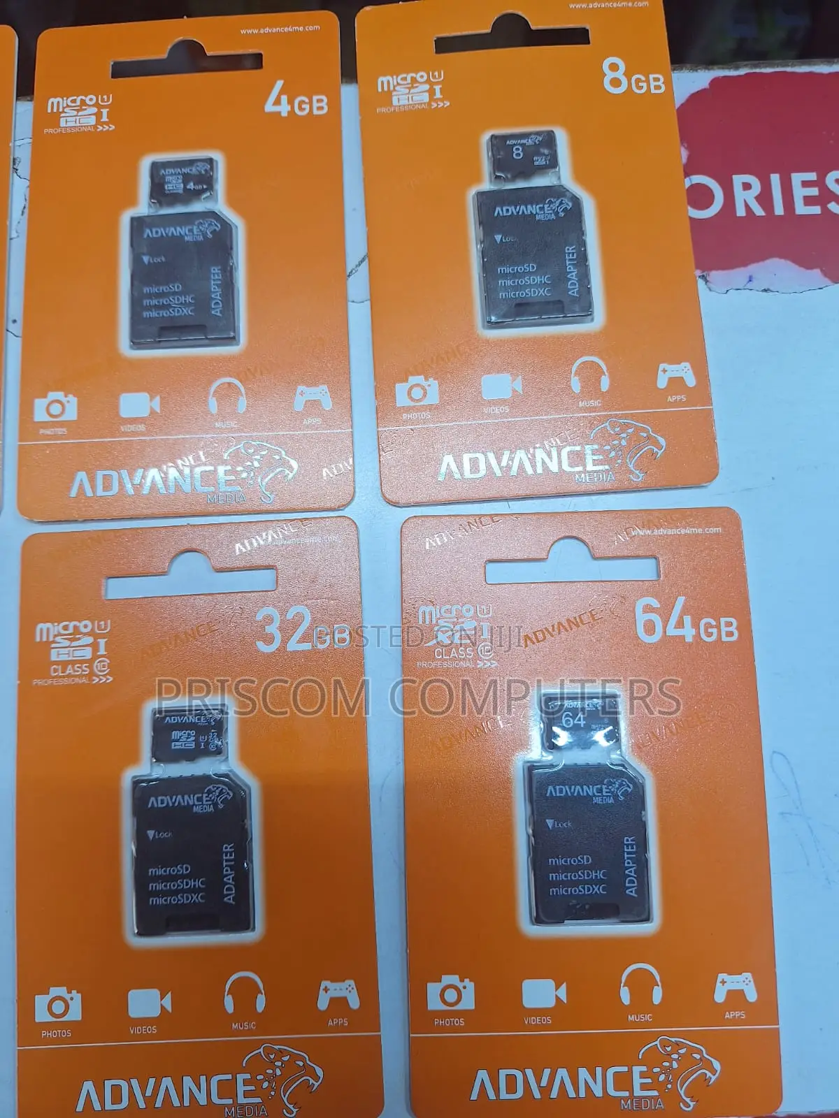 Advance Memory Card Ultra 4gb, 8gb, 16gb, 32gb, 64gb, 128gb