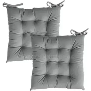 Grey Chair Pad / Lean Back Pillow Cushion