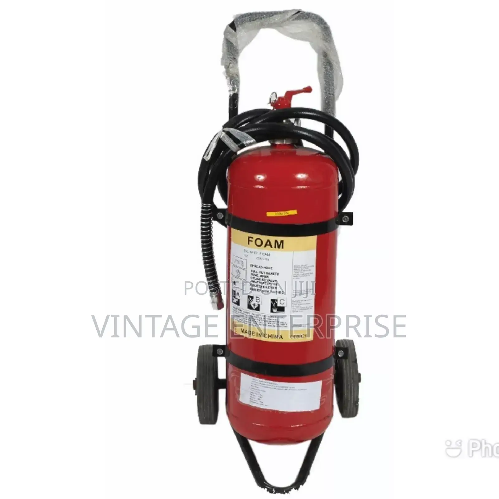 25 Litres Fire Extinguisher Foam Trolley