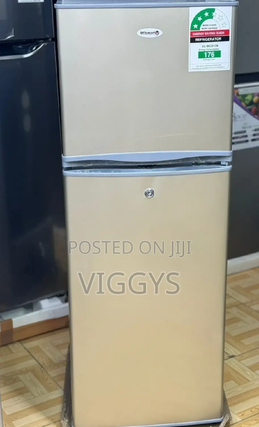 138litre Double Door Fridge Volksmart