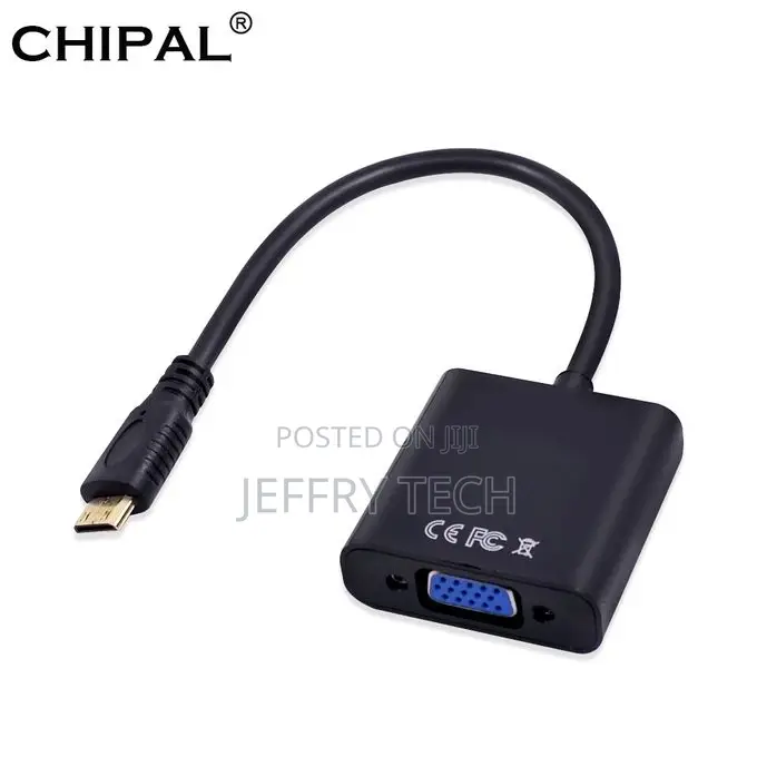 CHIPAL MINI HDMI Input to VGA Output HDMI Male Adapter To