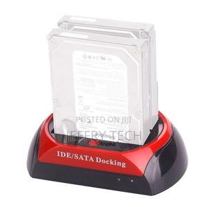 3.5" 2.5" SATA IDE 2 Double Dock HDD Docking Station E-Sata - thumbnail 2