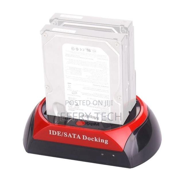 3.5" 2.5" SATA IDE 2 Double Dock HDD Docking Station E-Sata - main view