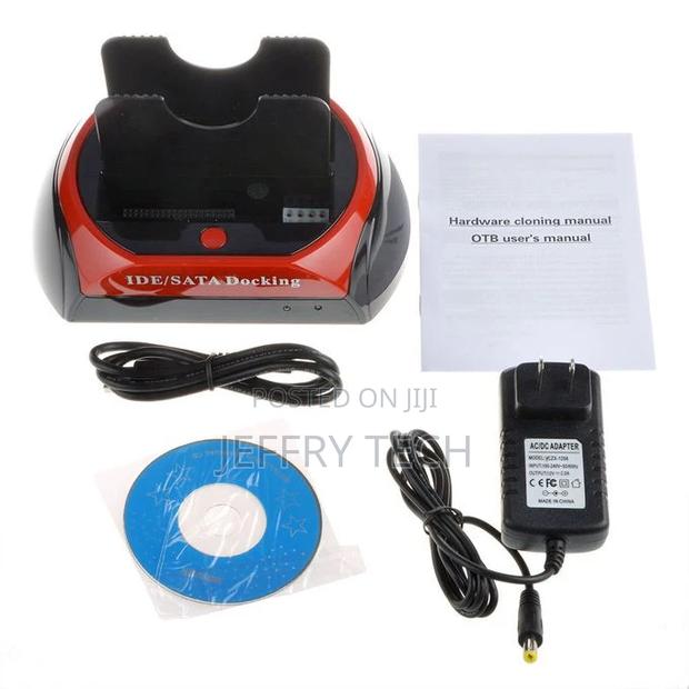 3.5" 2.5" SATA IDE 2 Double Dock HDD Docking Station E-Sata - thumbnail 4