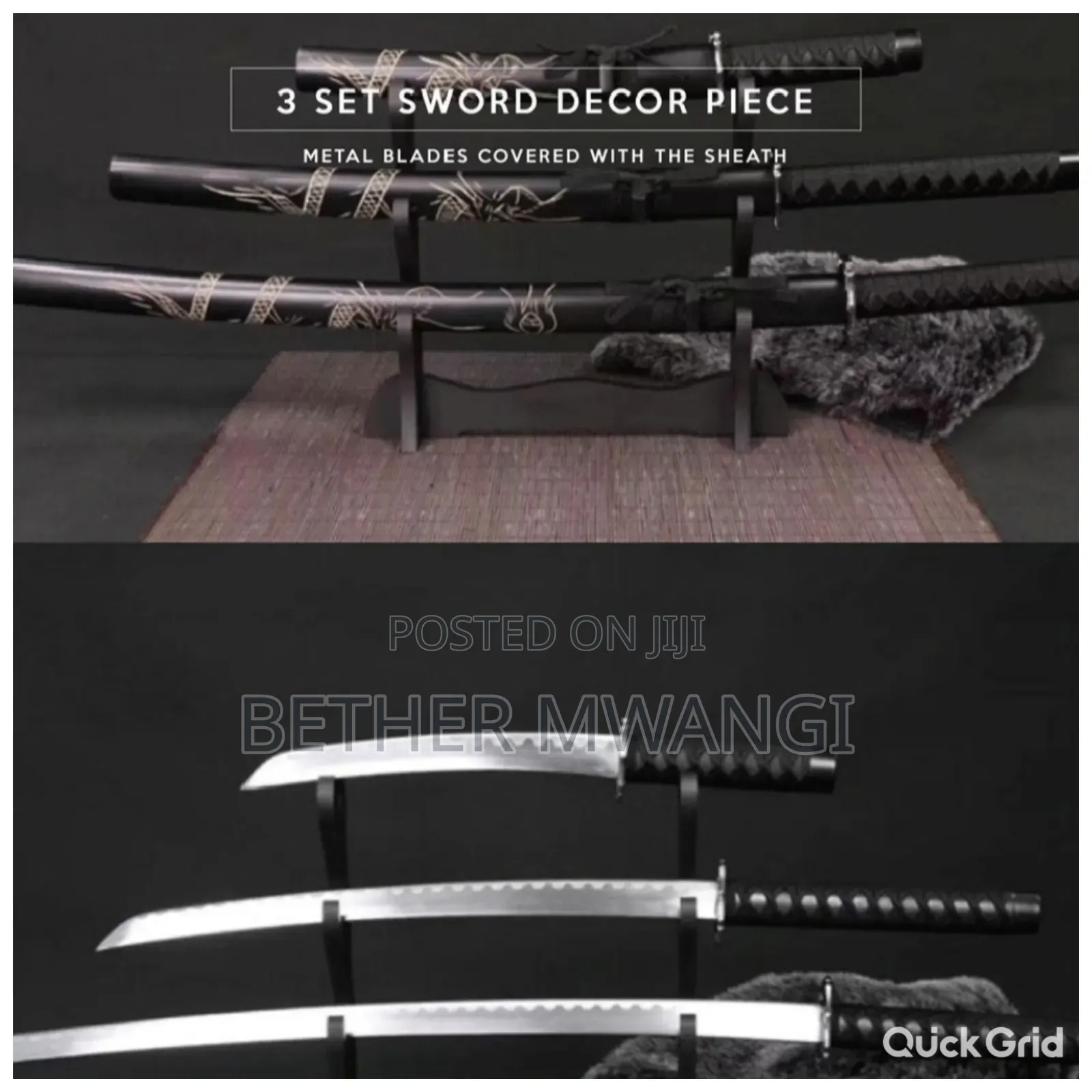 Japanese Katana 3-Piece Set in Kenya