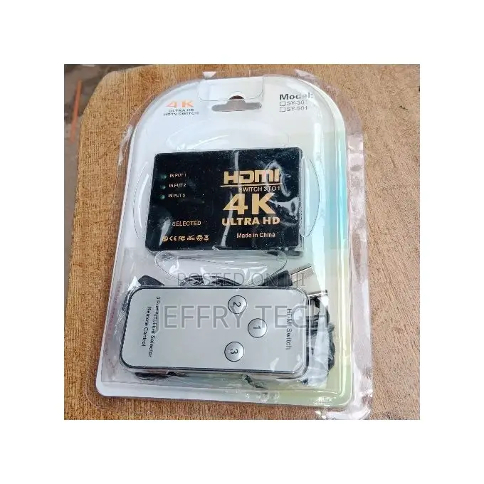 3 PORT HDMI Switcher/Selector With IR Remote