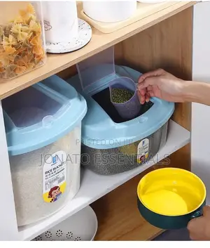 Air-Tight Rice Bucket Cereal Dispenser - 5kg/10kg Food Storage Bin