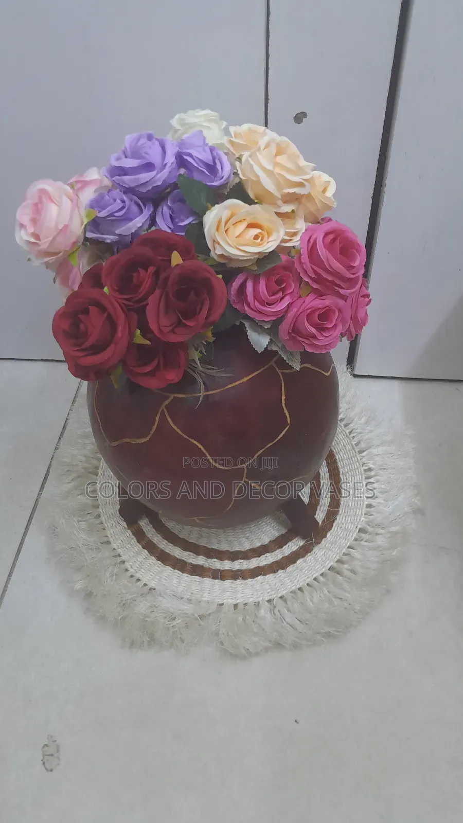 Calabash, Flowers and Mat