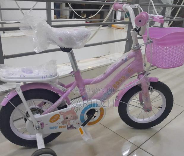 Pink Super Boss Bicycle Size 12 Inch - main view