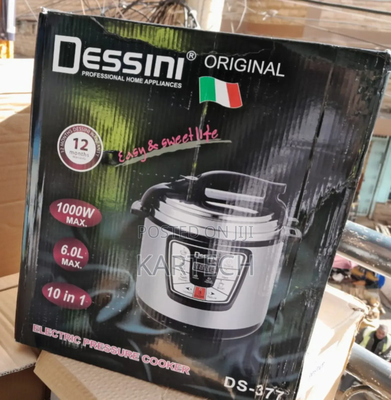 Original Dessini Pressure Cooker 6 Litres