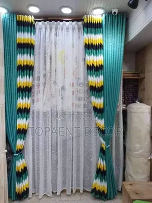 Green Themed Curtains and Sheers