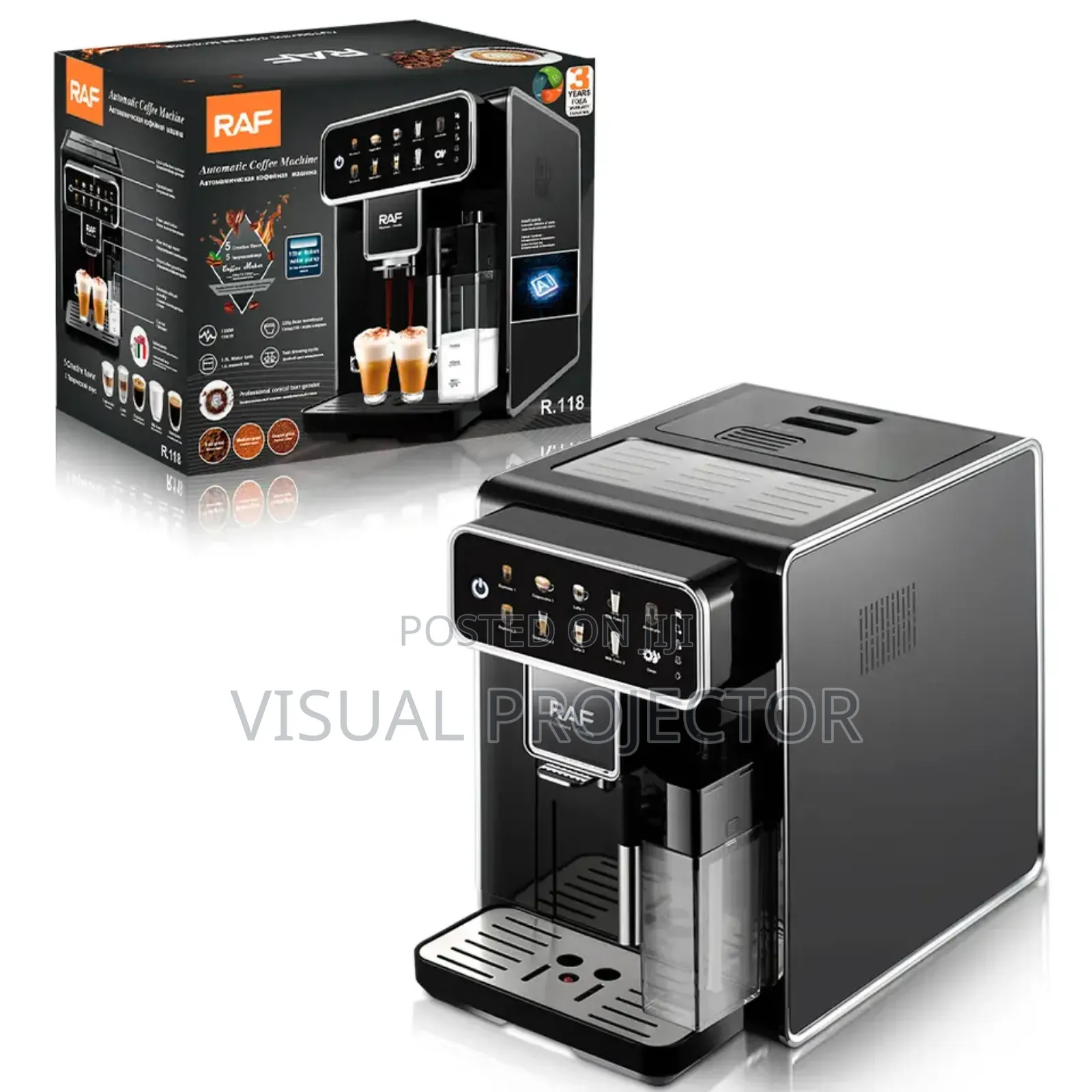 RAF Full Automati Coffee Maker , Espresso Cappuccino Latte
