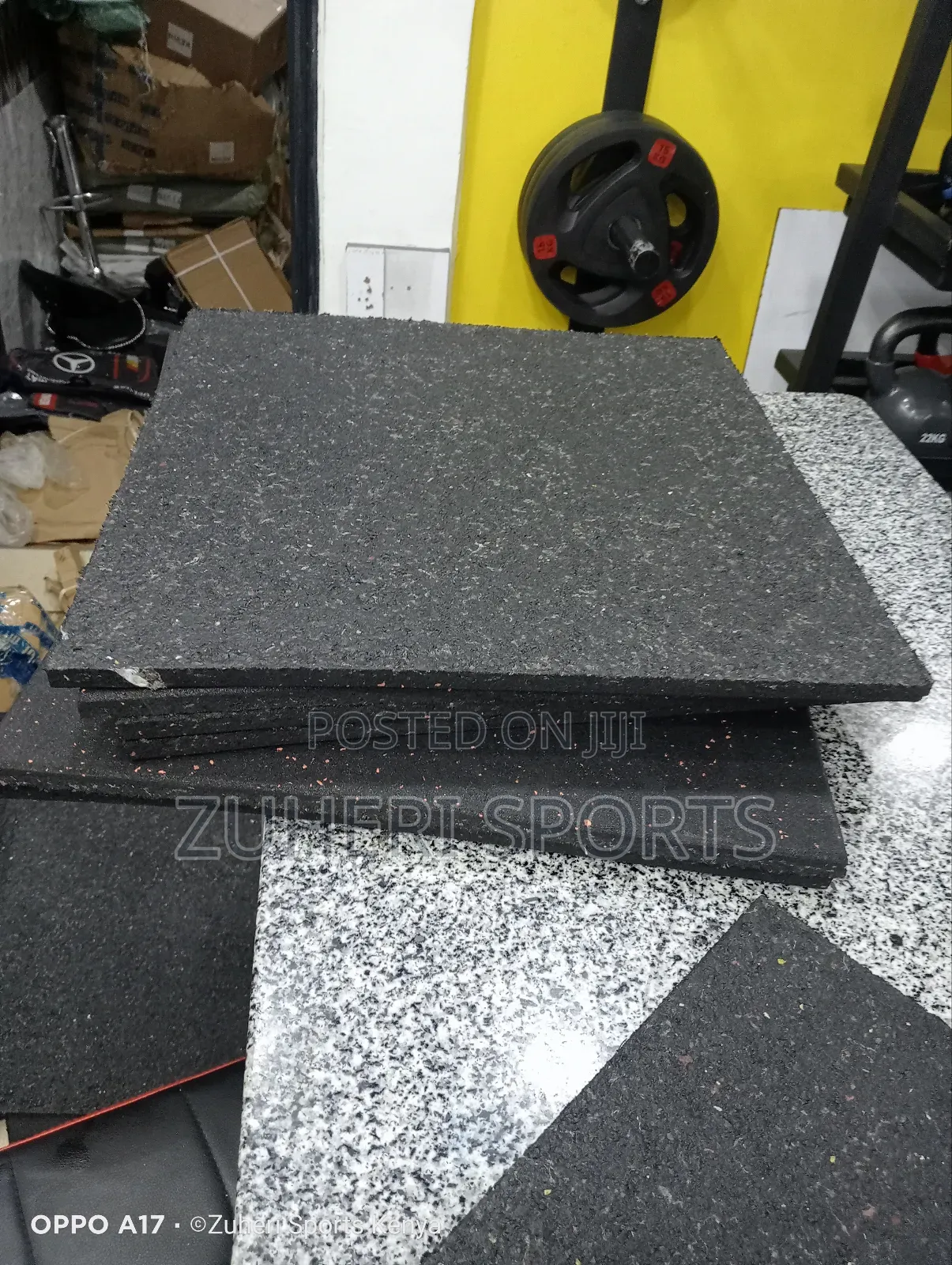 Heavy Duty Rubber Floor Mats, Gym Flooring Mats 50cm X 50cm