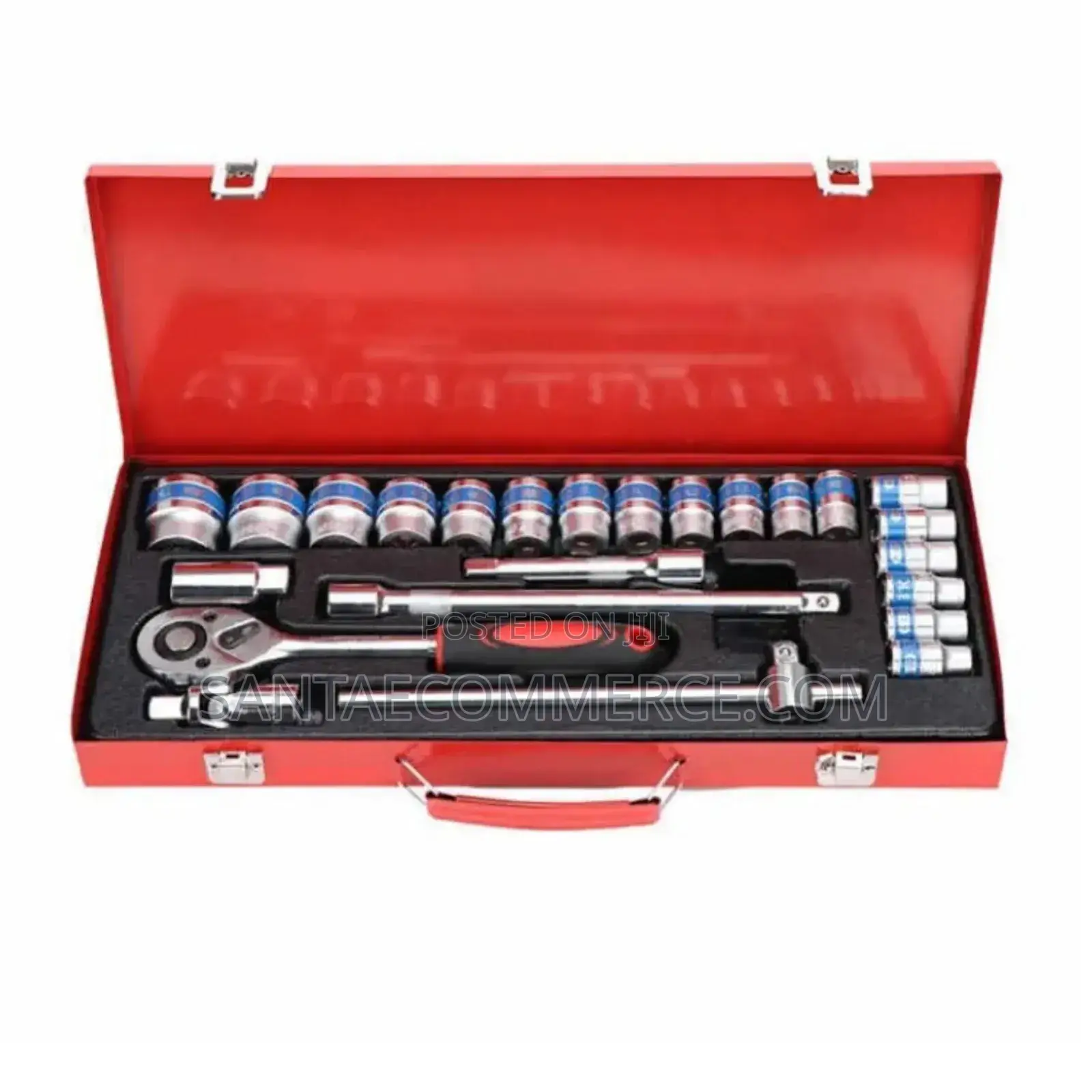24 PCS 1/2′′ Inch DR Heavy Ratchet Socket Wrench