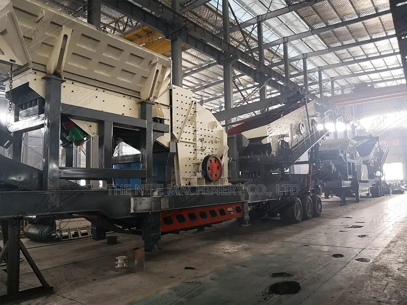 Mobile Manganese Ore Impact Crusher Crushing Plant