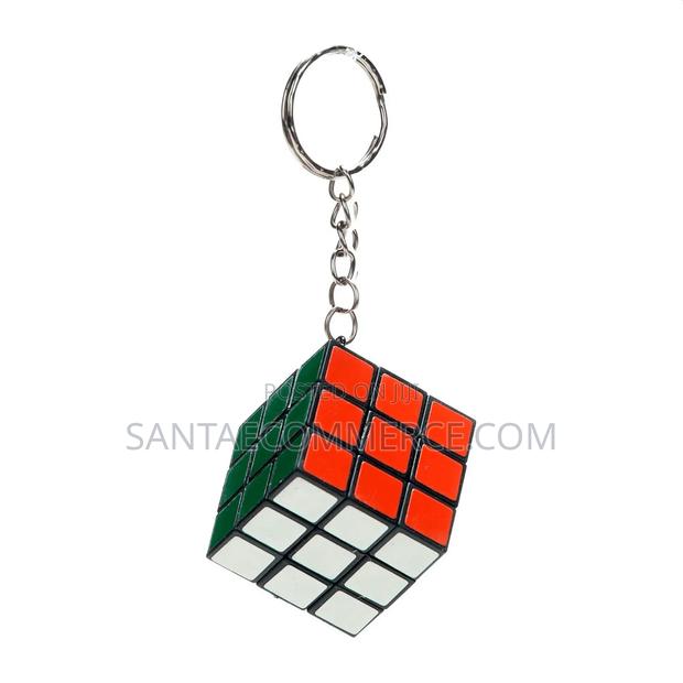 Mini Rubik’S Cube With Keyring Chain - main view