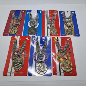Football Necklace Fan Gift Club Soccer Bronze Merchandise
