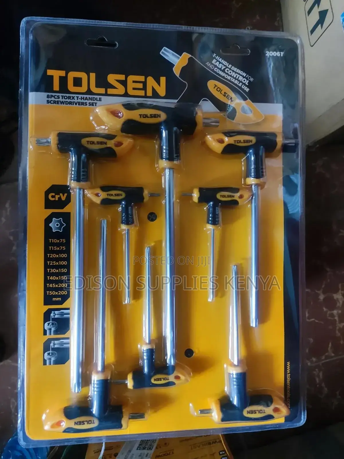 Torx Keys Tolsen Torx Screwdriver Set T-Handle 8pcs - 20061