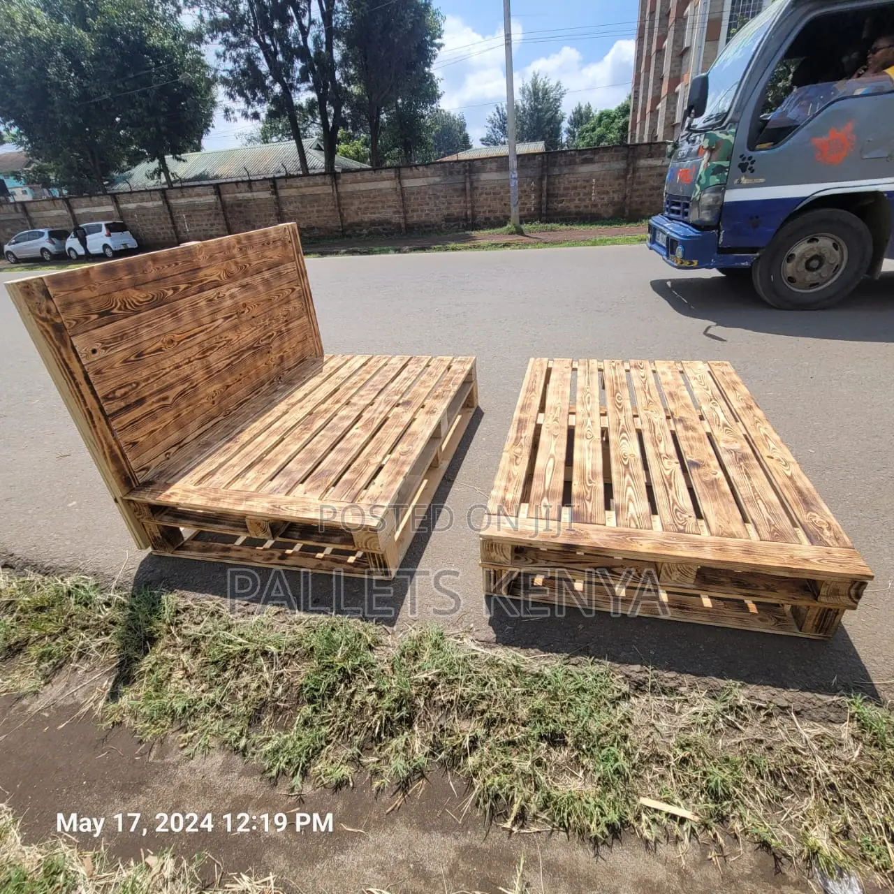5×6 Pallet Bed- 5*6 Detachable and Blazed Pallet Bed. Lo16.