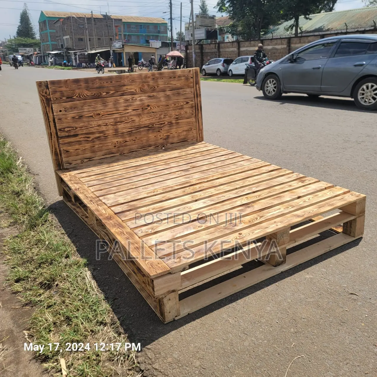 5×6 Pallet Bed- 5*6 Detachable and Blazed Pallet Bed. Lo16.