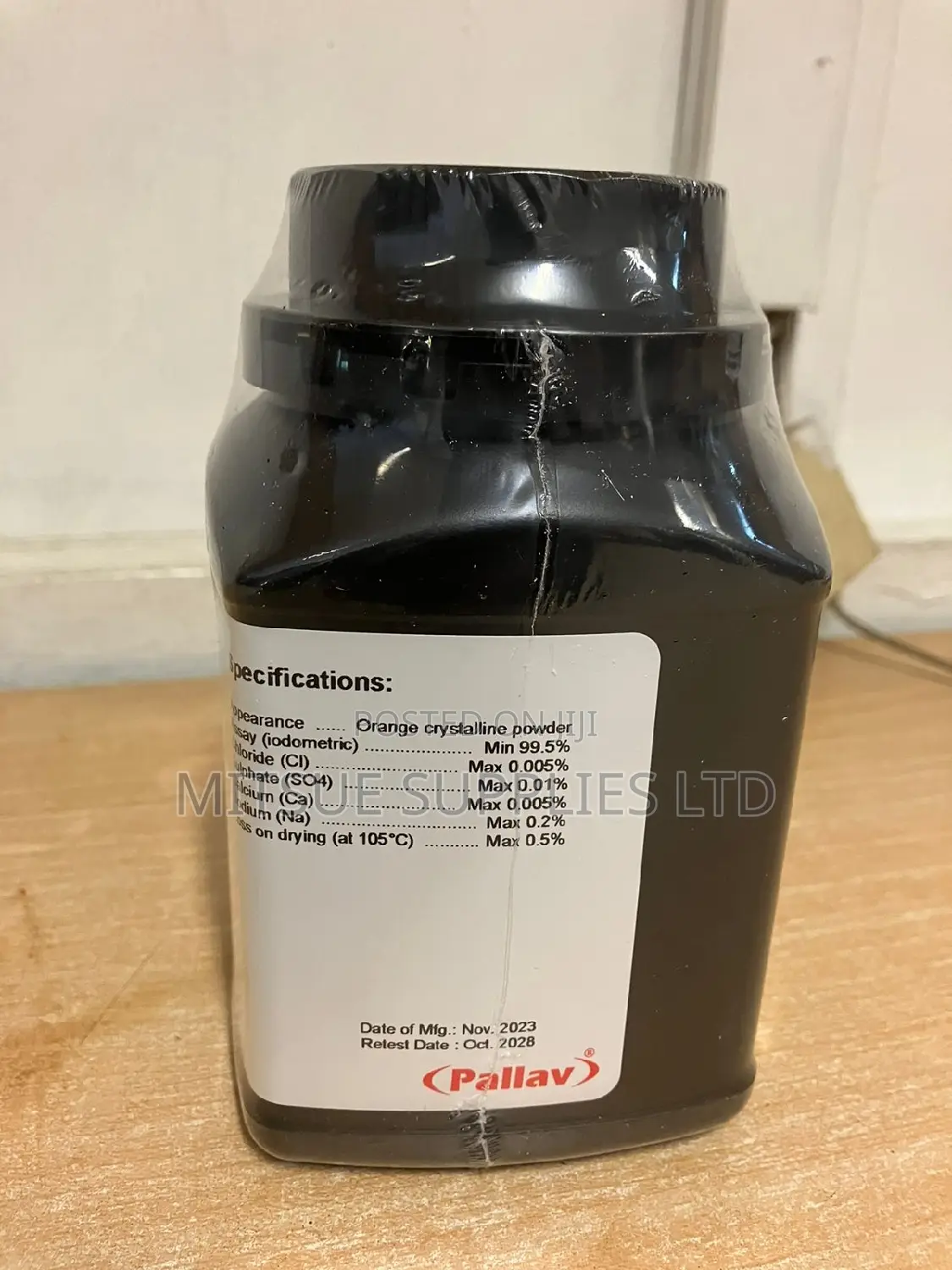 Potassium Dichromate 500G Extra Pure