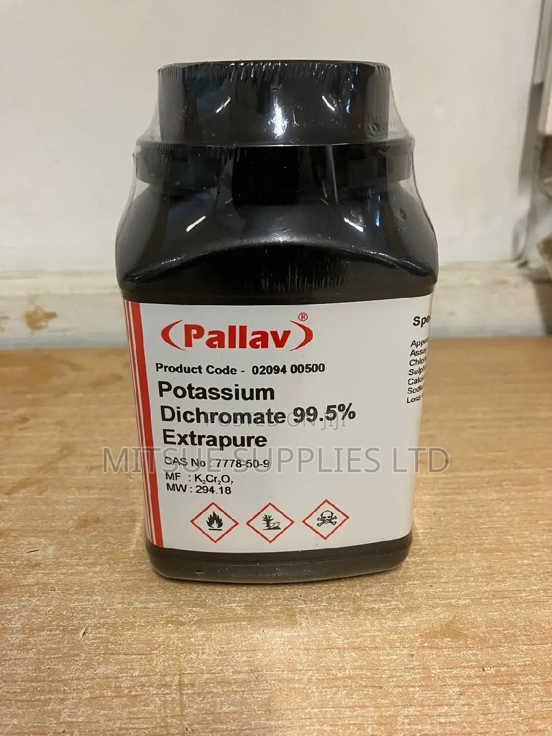 Potassium Dichromate 500G Extra Pure