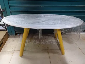 Oval Coffee Table. White