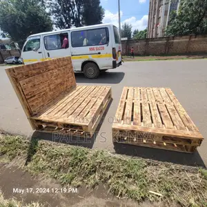 Pallet Bed- 5*6 Detachable and Blazed Pallet Bed. Lo19.