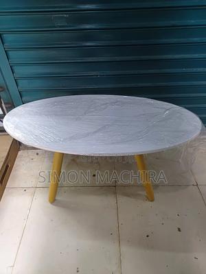 Oval Coffee Table. White. - main view