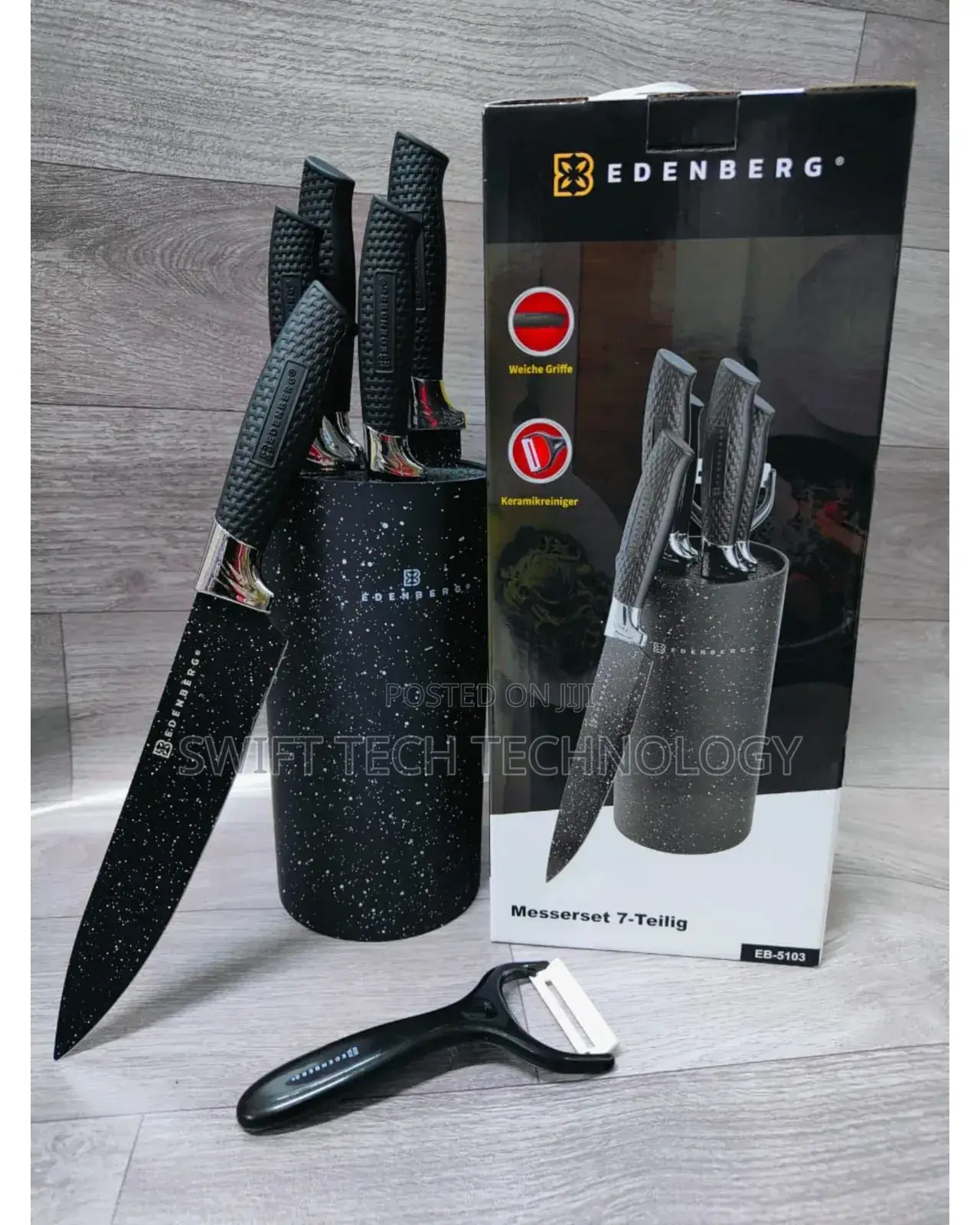 Marble Knife Set ,Edenburg Knife Set
