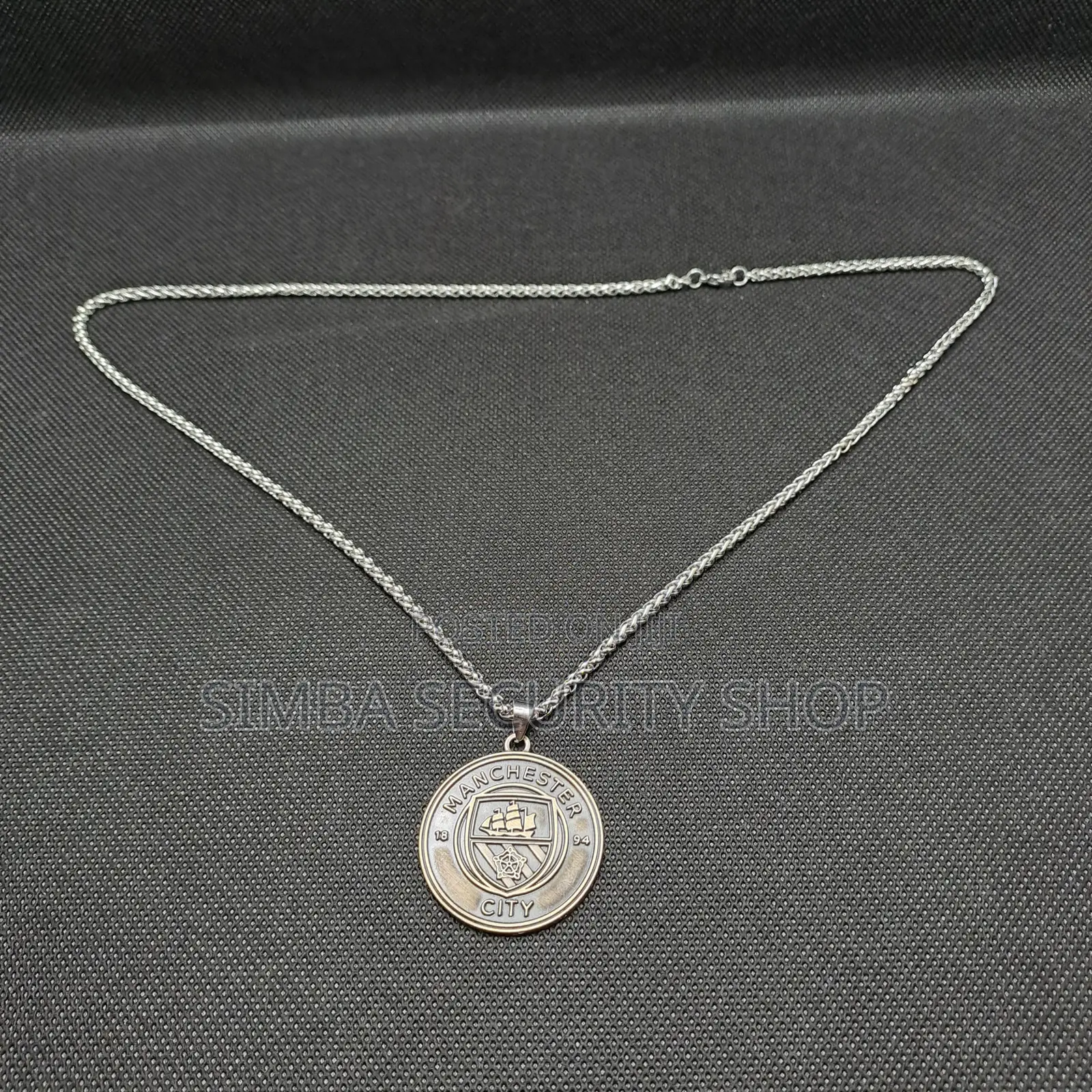 Manchester City Fan Football Soccer Necklace Man Bronze Club