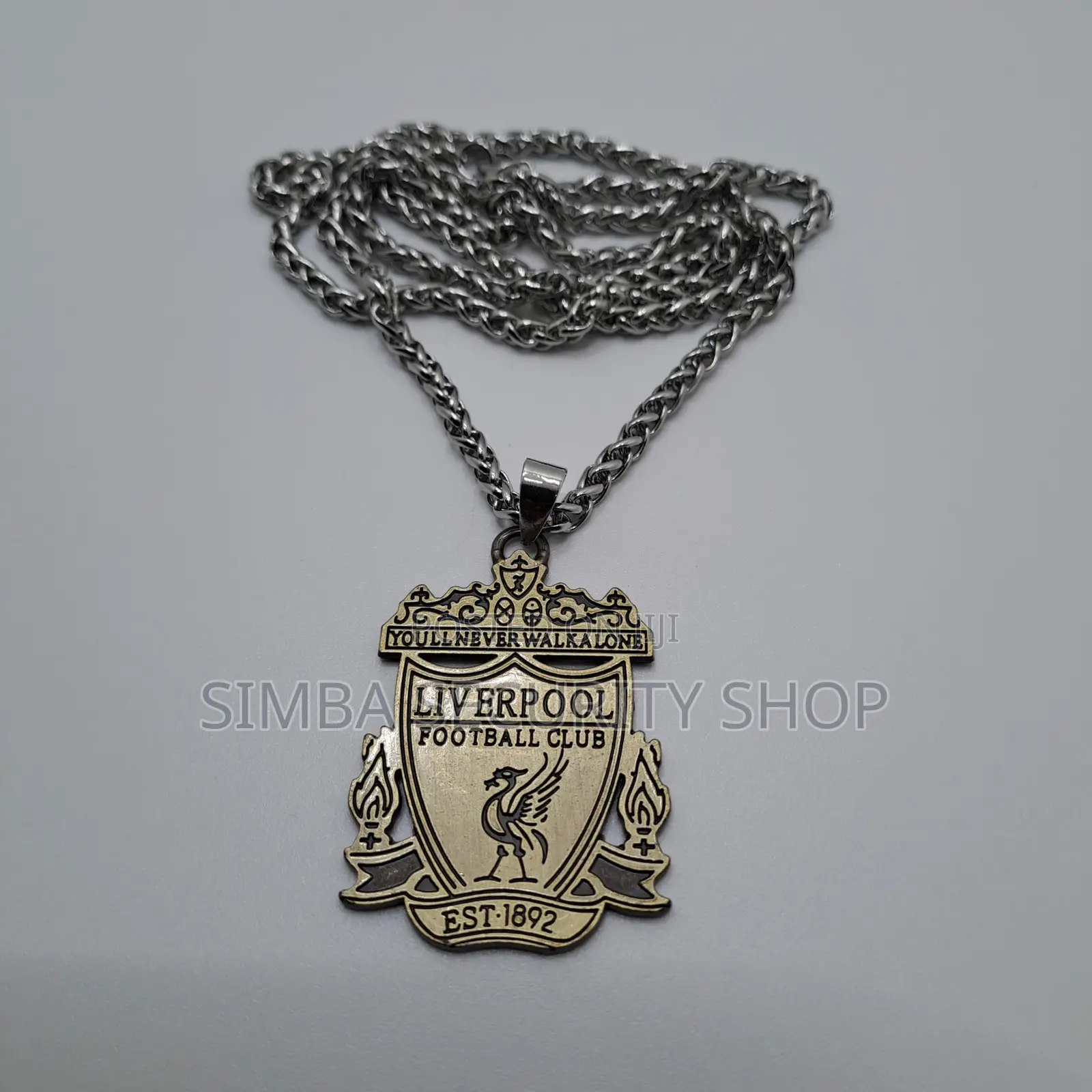 Liverpool Team Football Soccer Necklace Metallic Merch FA