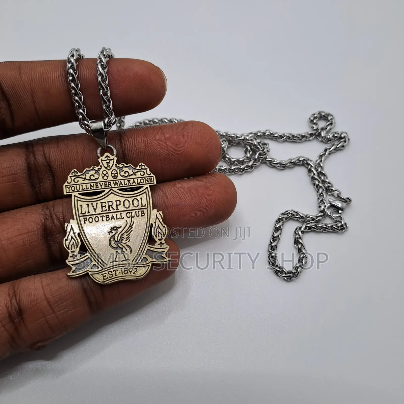 Liverpool Team Football Soccer Necklace Metallic Merch FA