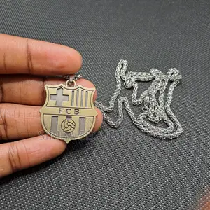 Barcelona Fan Football Soccer Necklace Club Merchandise Gift
