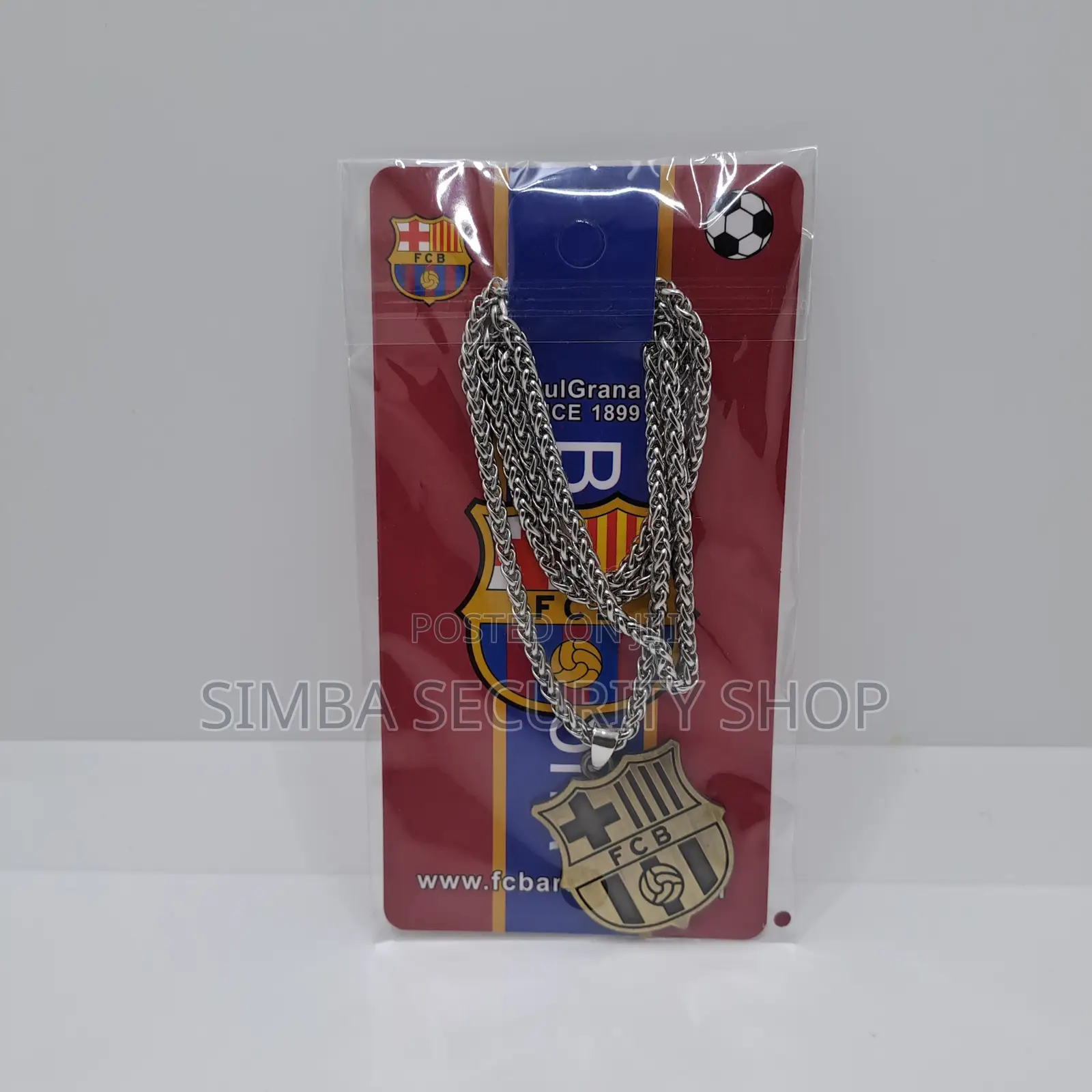 Barcelona Fan Football Soccer Necklace Club Merchandise Gift