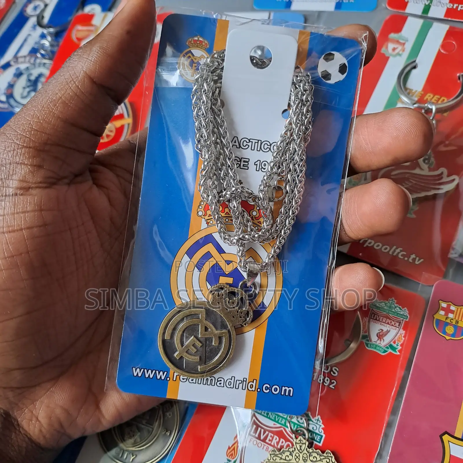 Real Madrid Fan Football Soccer Necklace Merchandise Ronaldo