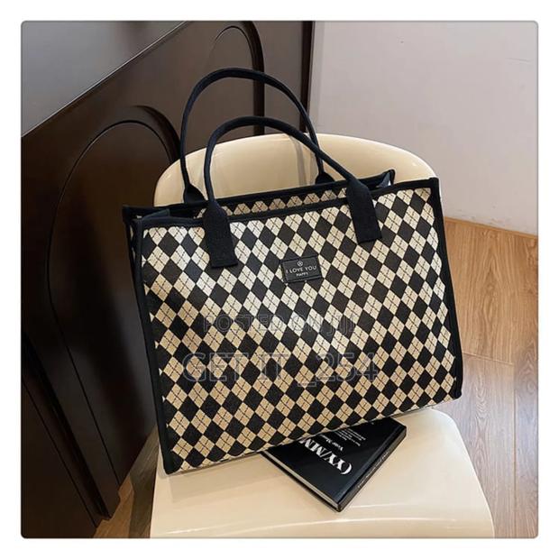 *Big Size Plaid Pattern Tote Bag*Size 36*27*16cm - thumbnail 5