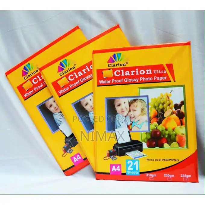 A4 High Glossy Photopaper Waterproof Professional