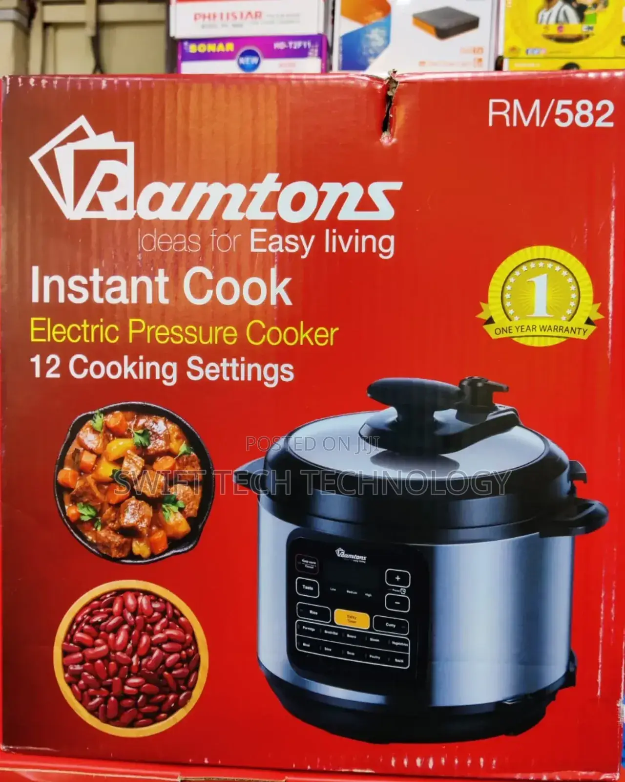 *Ramtons Electric Pressure Cooker 6litres ,Electric