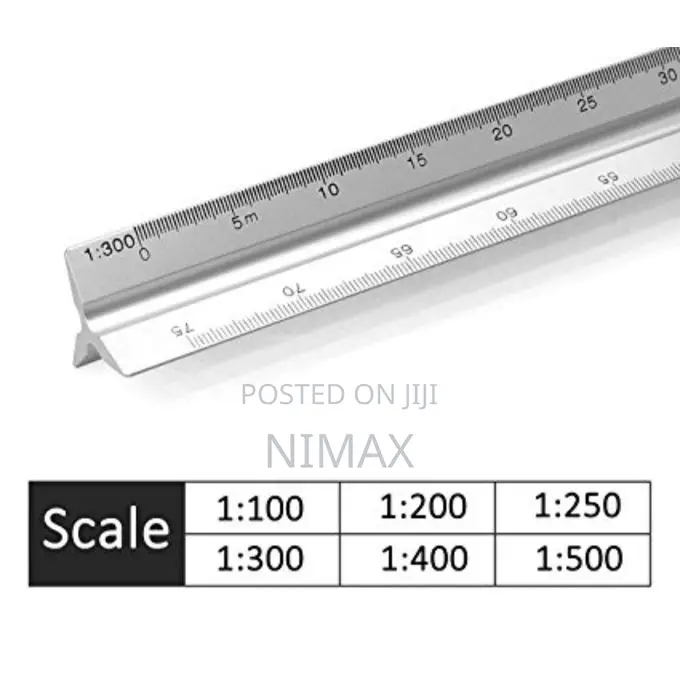 30cm Precision Triangular Scale Ruler