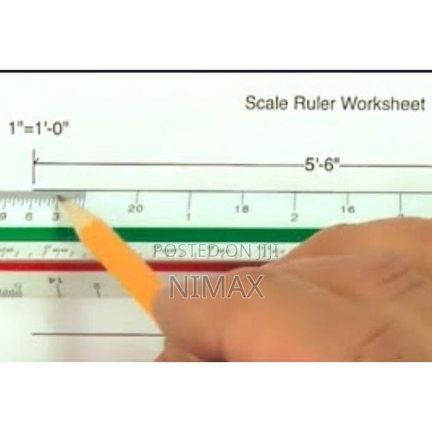 30cm Precision Triangular Scale Ruler - thumbnail 3