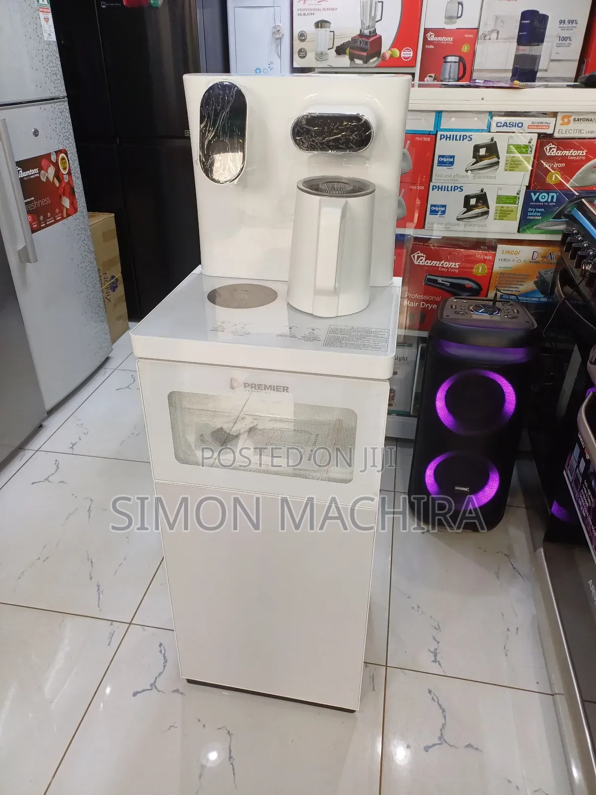 Premier Bottomload Water Dispenser. White.
