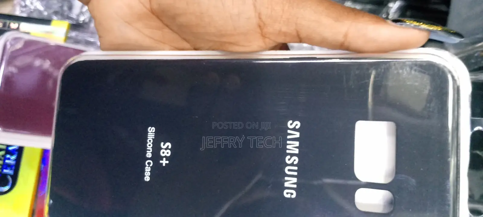 Silicone Back Case for Samsung S8 Plus - Black