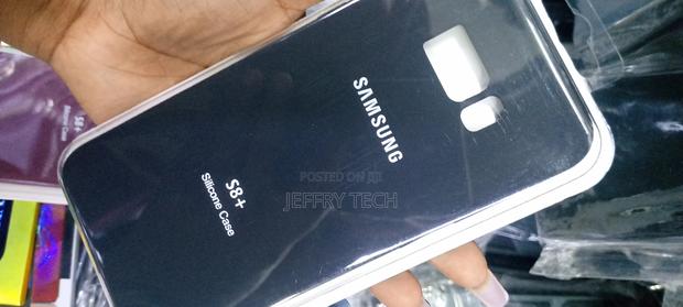 Silicone Back Case for Samsung S8 Plus - Black - thumbnail 3